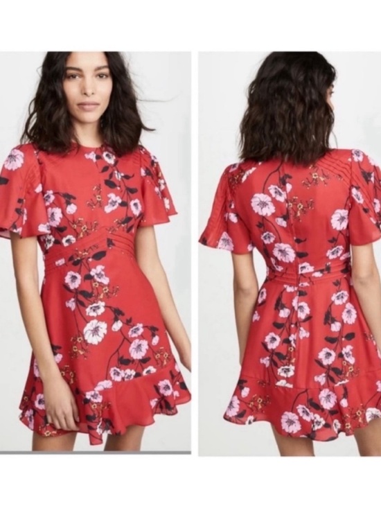 KEEPSAKE the Label Dresses & Skirts - Keepsake The Label Red Ploral Darkness Mini Dress size extra small